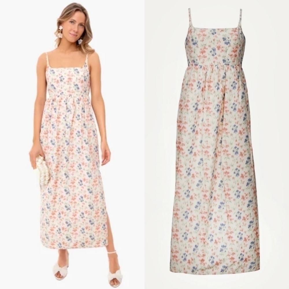 New Rebecca Taylor Emma Sleeveless Long Midi Dress In Multi Combo NWT Size 8